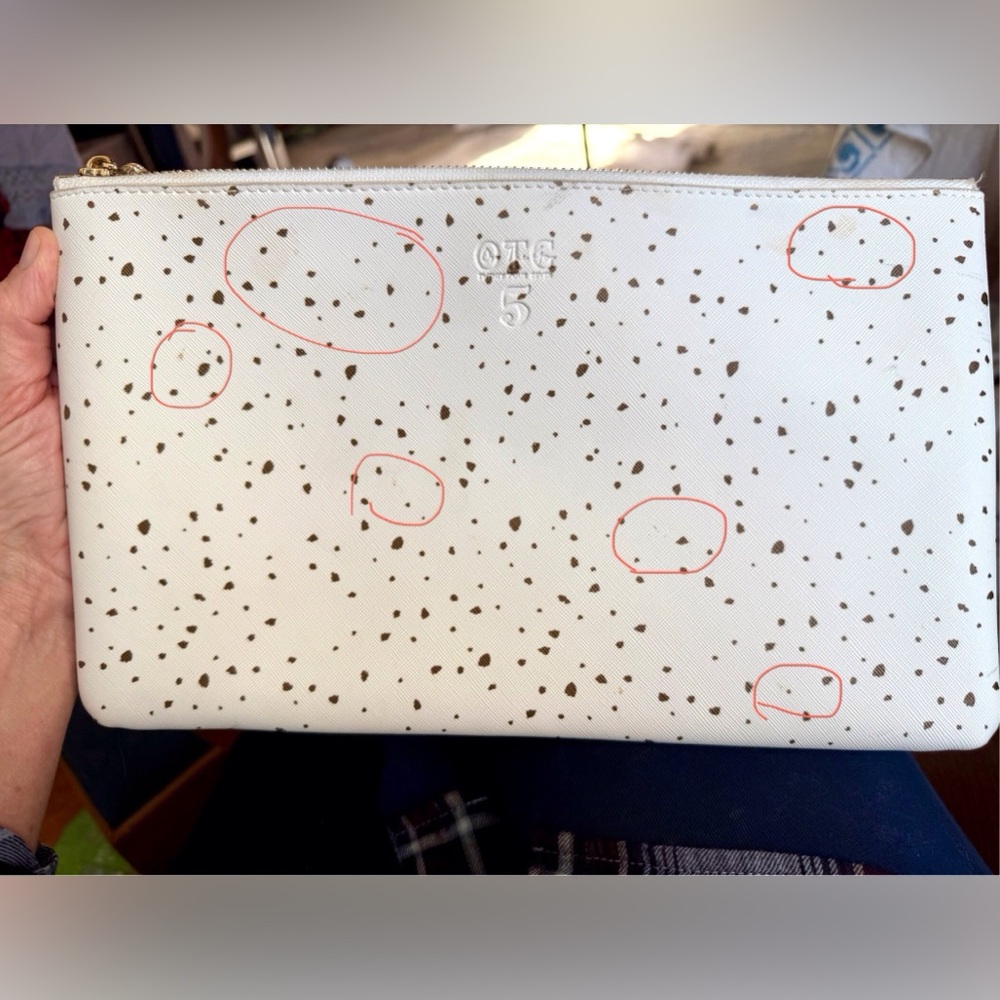OTG 247 OnTheGo Bag Zipped Pouch #5 Speckled White - Picture 8 of 14
